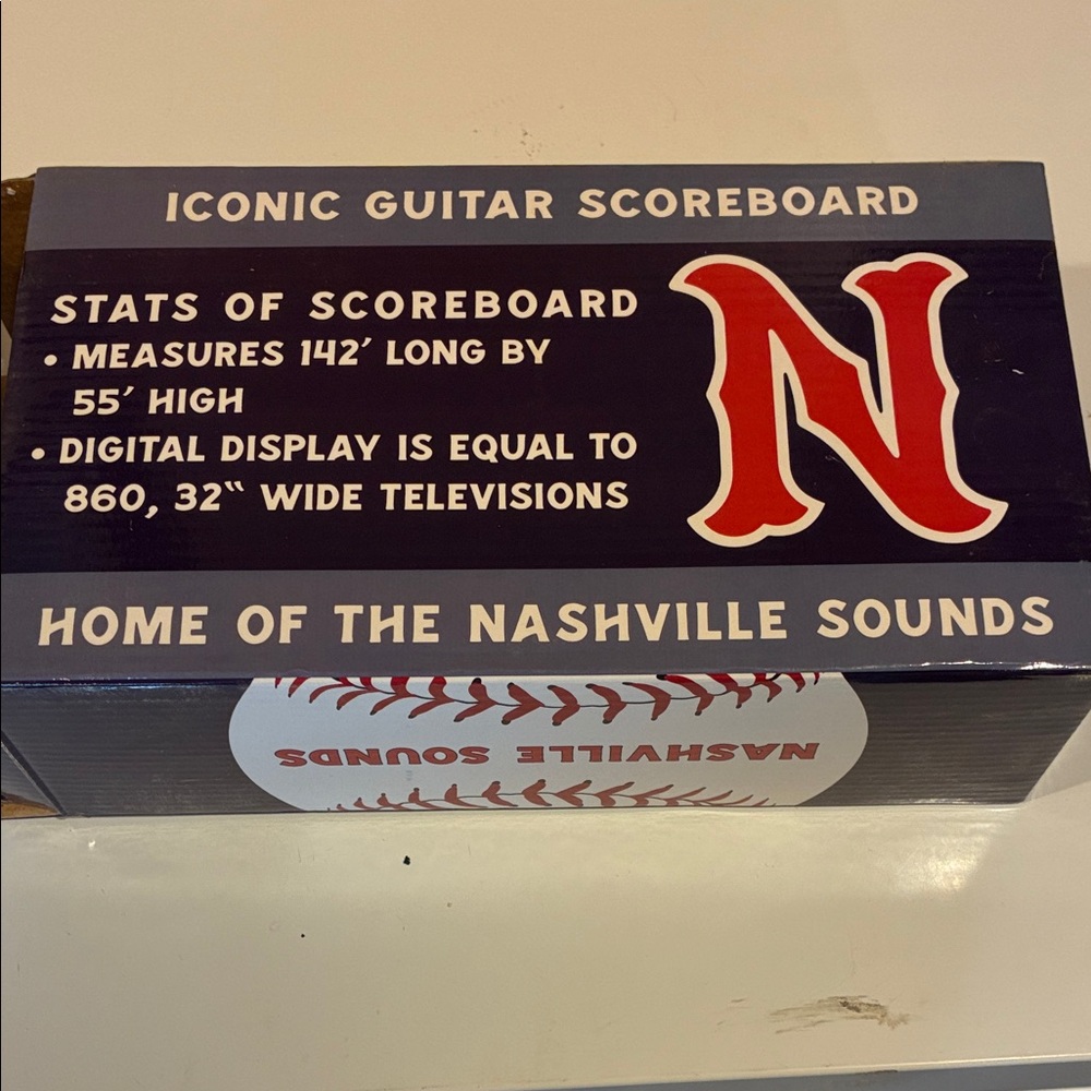 Nashville Sounds Iconic Guitar Scoreboard Picture Frame